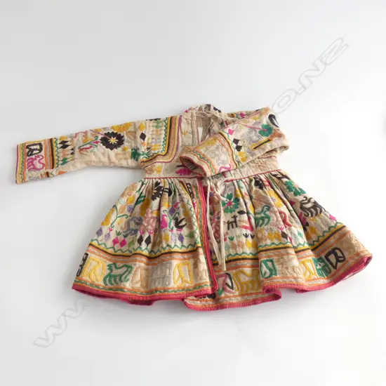 A hand embroidered smock of unknown ethnic origin, possibly North-Western India…